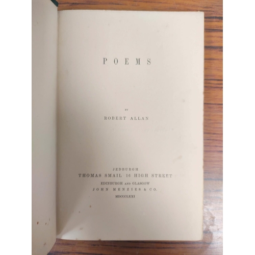 303 - SCOTT ANDREW, of Bowden.  Poems Chiefly in the Scottish Dialect. 16mo. Loose & partly ... 