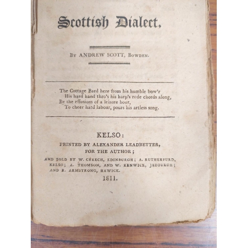 303 - SCOTT ANDREW, of Bowden.  Poems Chiefly in the Scottish Dialect. 16mo. Loose & partly ... 