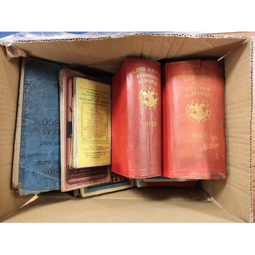 305 - OLIVER & BOYD (Pubs).  Edinburgh Almanacs for 1928 & 1932 & a bundle of fldg. ... 