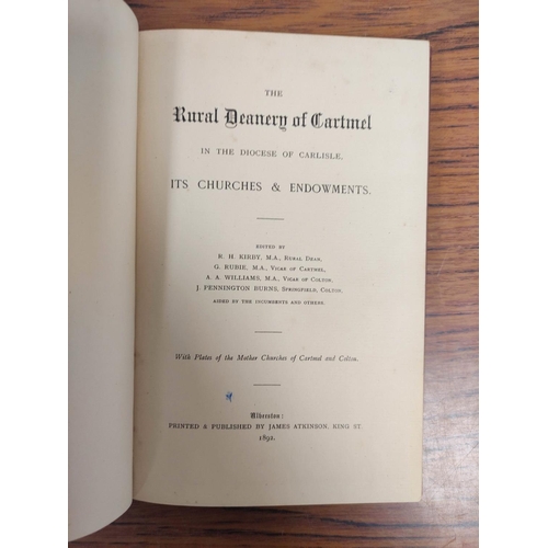 312 - English Place-Name Society.  The Place-Names of Cumberland. 3 vols. Orig. blue cloth in to... 