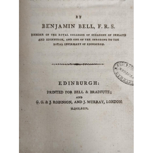 327 - BELL BENJAMIN.  A Treatise on the Hydrocele on Sarcocele, or Cancer, & Other Diseases of th... 