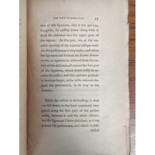 327 - BELL BENJAMIN.  A Treatise on the Hydrocele on Sarcocele, or Cancer, & Other Diseases of th... 