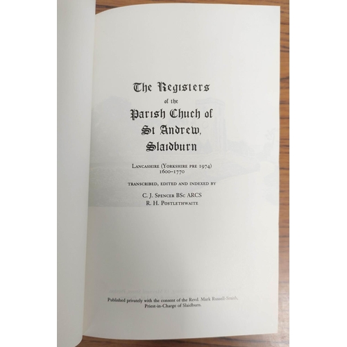 311 - WINN ARTHUR T. (Ed).  The Registers of the Parish Church of Sedbergh. Vol. 1 in rebound br... 