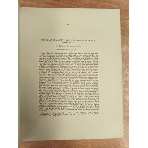 178 - OGLE SIR HENRY A.  Ogle & Bothal or A History of the Baronies of Ogle, Bothal & He... 