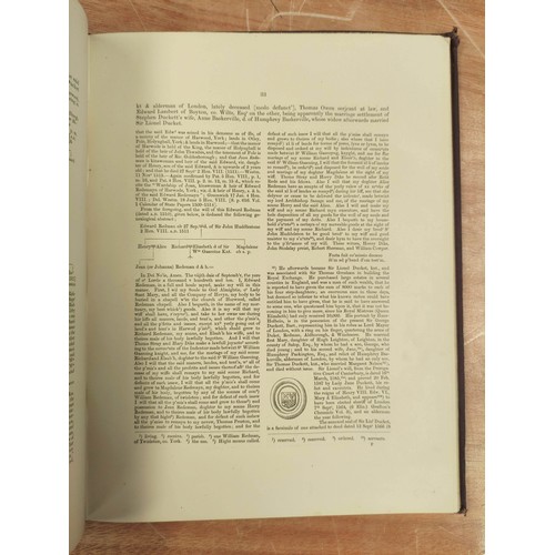 184 - DUCKETT SIR G. F.  Duchetiana or Historical & Genealogical Memoirs of the Family of Du... 