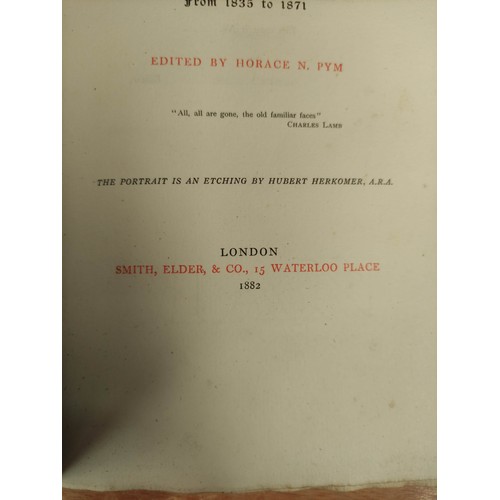 185 - FOX CAROLINE.  Memories of Old Friends Being Extracts from the Journals & Letters, ed. by H... 