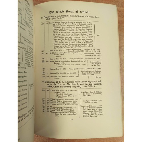 186 - RUVIGNY & RAINEVAL MARQUIS OF.  The Plantagenet Roll of the Blood Royal. Ltd ed. 520. ... 