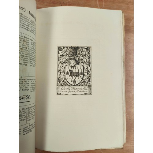 187 - HOWARD J. J. & CRISP F. A. (Ed).  Visitation of England & Wales. Vols. 1 to 21. Lt... 