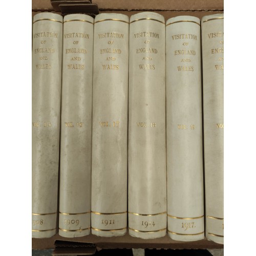 187 - HOWARD J. J. & CRISP F. A. (Ed).  Visitation of England & Wales. Vols. 1 to 21. Lt... 