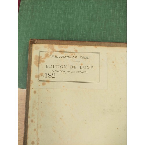 190 - DIXON DAVID DIPPIE.  Whittingham Vale & Upper Coquetdale. 2 vols., each ltd. ed. delux... 