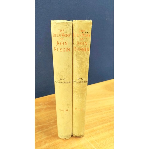 191 - COLLINGWOOD W. G.  The Life & Work of John Ruskin. 2 vols. Ltd. ed. 107/320 on handmad... 