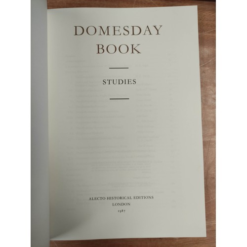 194 - ALECTO EDITIONS (Pubs).  The Cheshire Domesday. 3 vols. Folio. Cream cloth backed brds. in slip... 