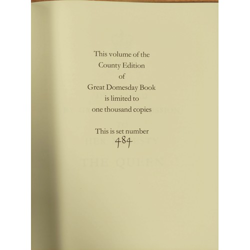 194 - ALECTO EDITIONS (Pubs).  The Cheshire Domesday. 3 vols. Folio. Cream cloth backed brds. in slip... 