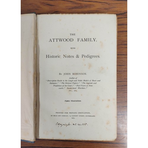 281 - Family Histories & Genealogy.  Vols. re. Coke, Lumley, Raines, Bull, Hardwicke, Bevan & Brai... 