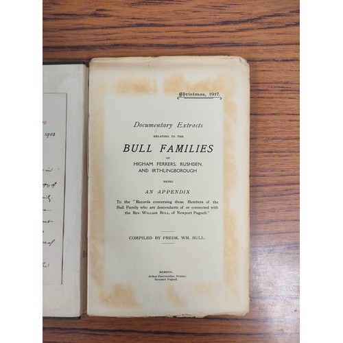 281 - Family Histories & Genealogy.  Vols. re. Coke, Lumley, Raines, Bull, Hardwicke, Bevan & Brai... 