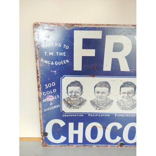 217 - Large reproduction printed enamel advertising sign for Fry's Five Boys Chocolates. Featuring the fiv... 