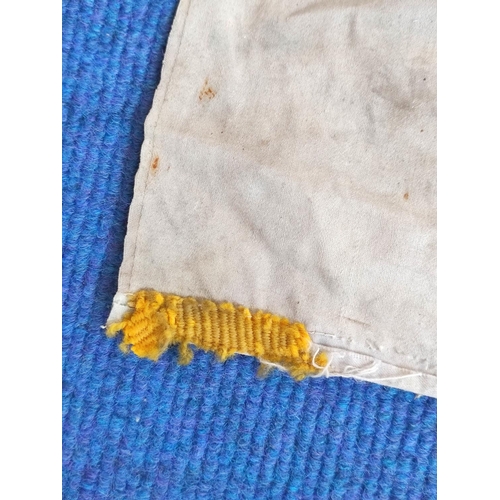 213 - Victorian canvas banner with the text 