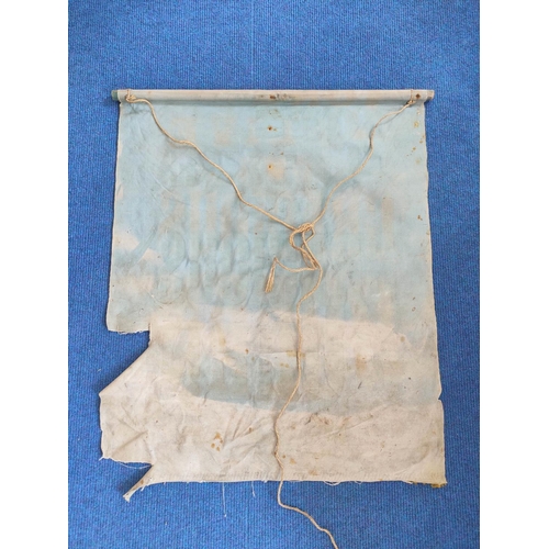 213 - Victorian canvas banner with the text 