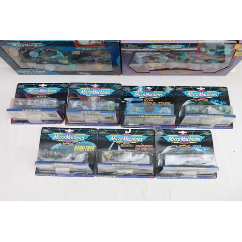 102 - Galoob Star Trek Micro Machines models including Deep Space Nine, The Next Generation, Star Trek and... 