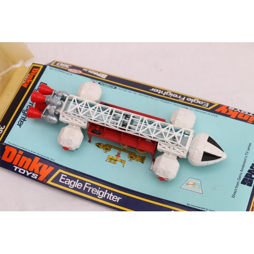 113 - Dinky Toys 360 Eagle Freighter from Gerry Anderson's Space 1999, on cardboard stand with bubble pack... 