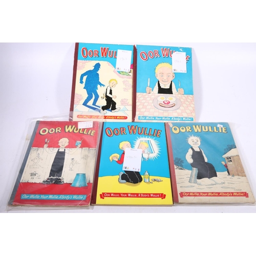 150 - A collection of Oor Wullie annuals including 1957, 1959, 1961, 1963 and 1965, (5).