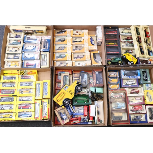 47 - Over 80 boxed diecast and other model vehicles including Vanguards, Matchbox, Lledo, Maisto etc.