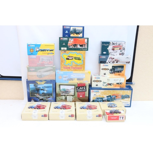 71 - Nineteen Corgi diesast model vehicles and sets including 55201 Pickfords, 97741 Island Transport, 33... 