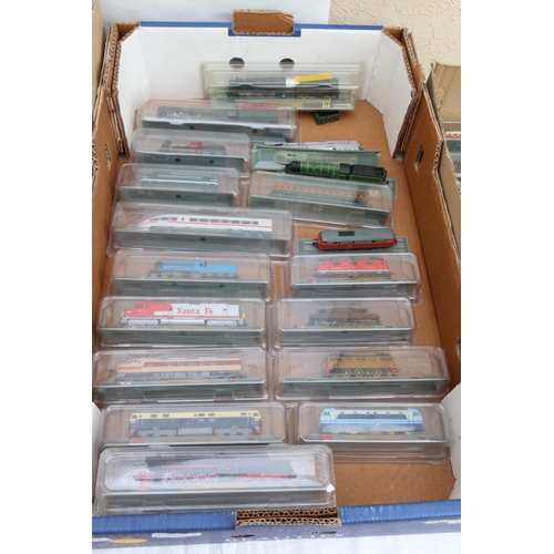 94 - 70 Del Prado N gauge model locomotives, most in plastic issue cases, (70).