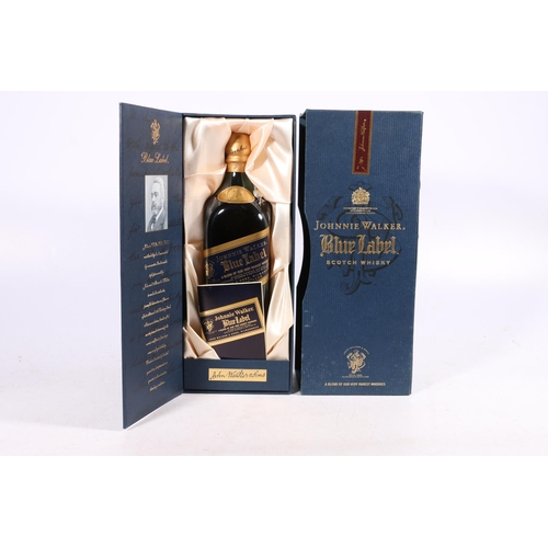 162 - JOHNNIE WALKER blue label blended Scotch whisky, bottle number LB004350JW, 70cl 40% abv, boxed.