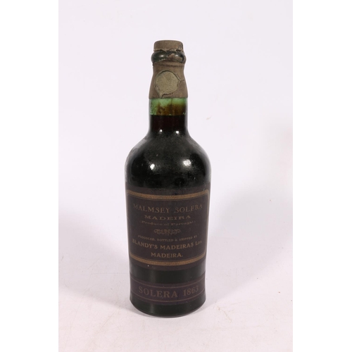 167 - MALMSEY SOLERA 1863 Madeira produced by Blandy's Madeiras LDA, no abv or vol stated.