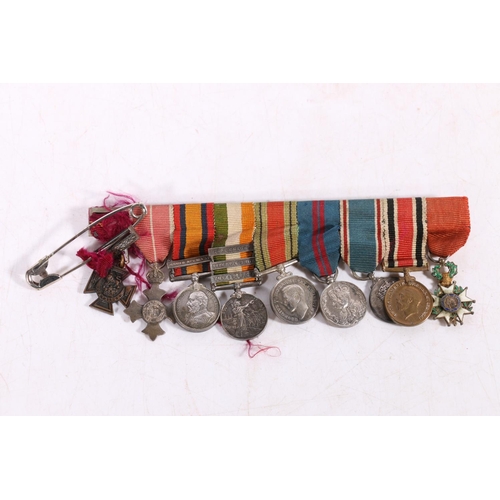 447 - Miniature medals including Victoria Cross, OBE, Boer War Queen's South Africa medal with South Afric... 