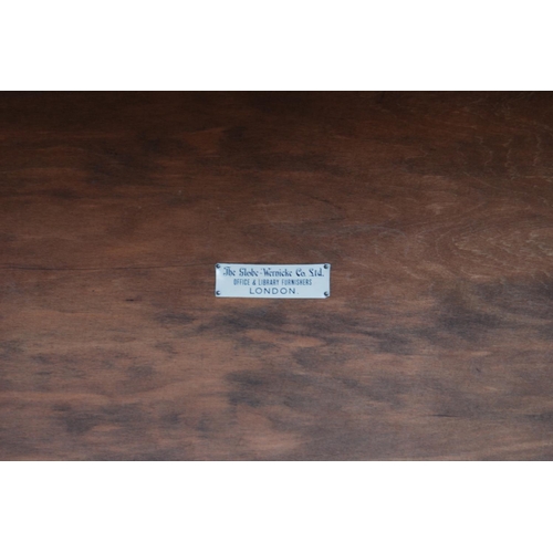 338 - Globe Wernicke oak stacking bookcase, with three glazed sections, on base, with label to each sectio... 