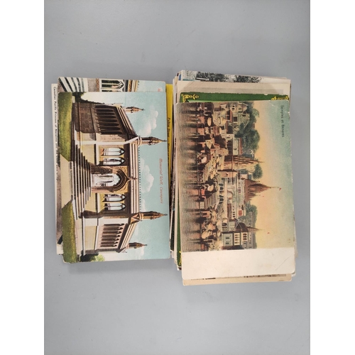 197 - Bag containing approximately 300 early 20th century postcards mostly of world topographical views su... 