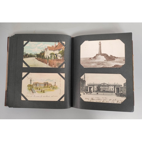 204 - Album containing over 300 early 20th century postcards mostly of British topographical views such as... 