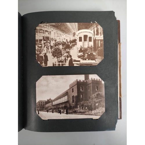 204 - Album containing over 300 early 20th century postcards mostly of British topographical views such as... 