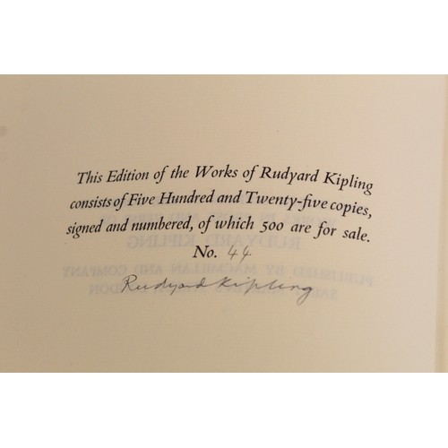 200 - KIPLING RUDYARD.  The Sussex Edition of the Complete Works in Prose & Verse. 35 vols. Ltd. ed. 4... 