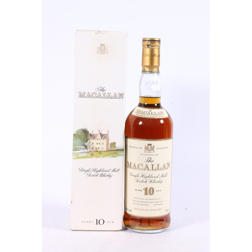 158B - THE MACALLAN 10 year old Highland single malt Scotch whisky, old style, 75cl vol. 40% abv. boxed.