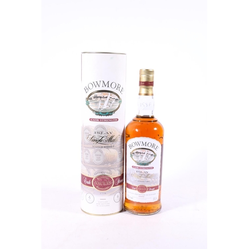 158F - BOWMORE cask strength Islay single malt Scotch whisky from the Vaults range, 70cl 56% abv, boxed.&nb... 