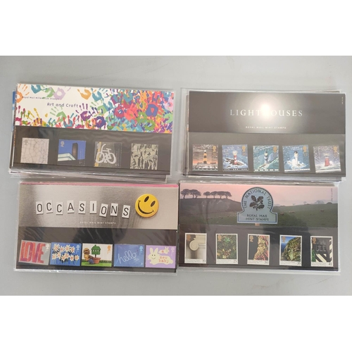 181 - Large collection of British first day cover stamp sets comprising of first class, second, and other ... 