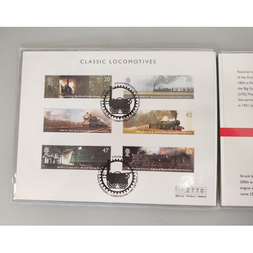 181 - Large collection of British first day cover stamp sets comprising of first class, second, and other ... 