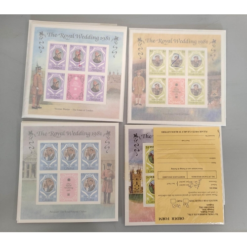 182 - Box containing a large quantity of stamps, first day covers and albums relating to the Royal Wedding... 