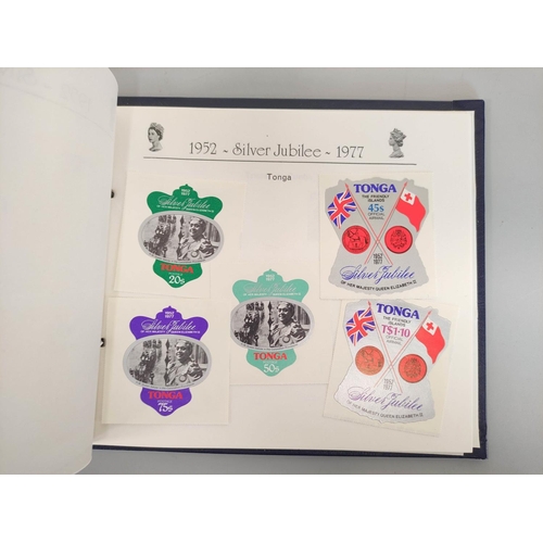183 - Three postage stamp albums relating to Queen Elizabeth II Silver Jubilee 1977 to include British &am... 