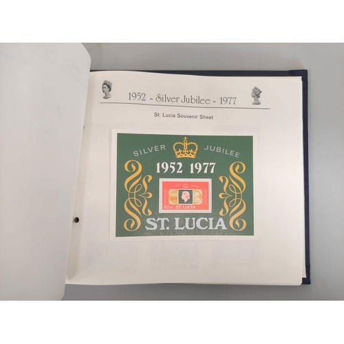 183 - Three postage stamp albums relating to Queen Elizabeth II Silver Jubilee 1977 to include British &am... 