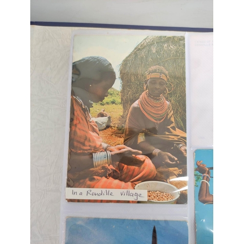 205 - Album of world postcards comprising of Middle Eastern, Egyptian, Asian & Ethnographic issues. To... 