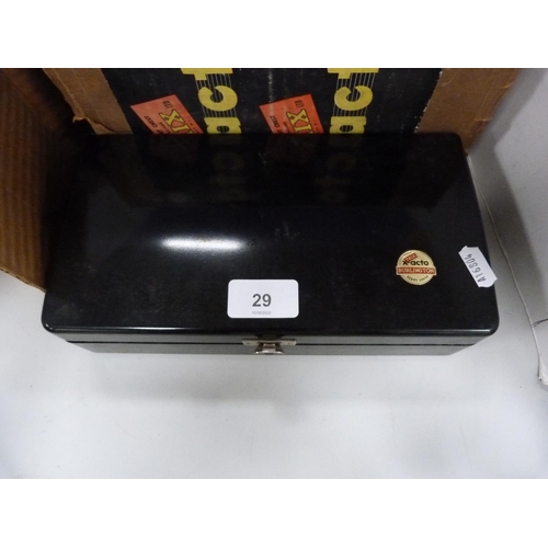 29 - Trix hobby X-acto tool chest, no 86.