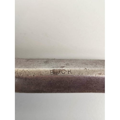 220 - Two Victorian steel hand drills with hard wood hand rests. The first by Buck is stamped W.R Hide tow... 