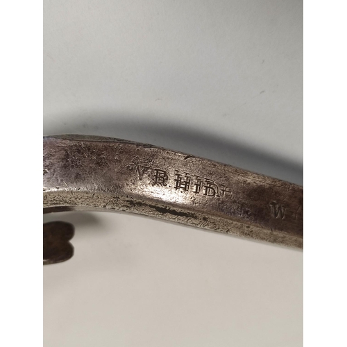 220 - Two Victorian steel hand drills with hard wood hand rests. The first by Buck is stamped W.R Hide tow... 