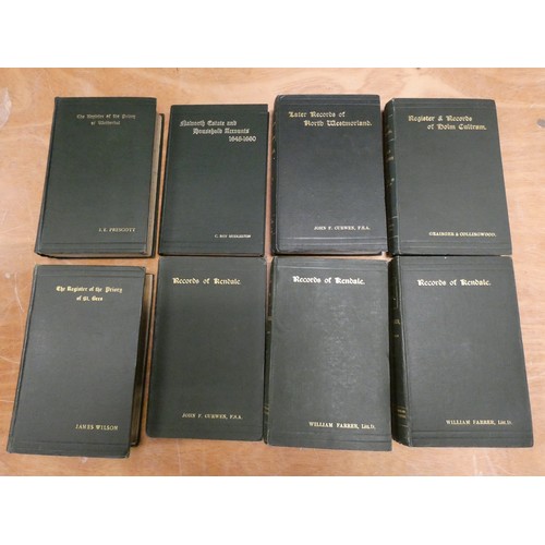 26 - CUMBERLAND & WESTMORLAND ANT. & ARCH. SOCIETY. Record Series. Vols. 1 & 3 to 9. Each in ... 