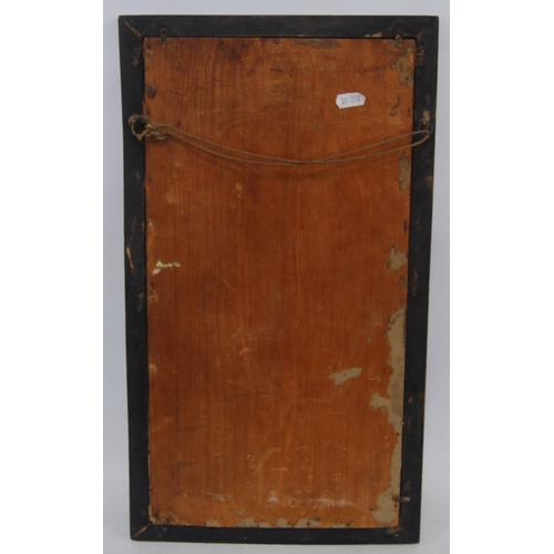 138 - Regency needlepoint sampler, dated 1816, 44cm x 22.5cm, in an ebonised frame.