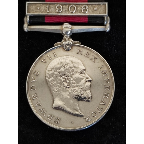 147 - Edwardian Natal- 1906 Natal Medal with clasp awarded to PTE M.Cherry Durban Light Infantry with acco... 